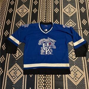 University of Kentucky hockey jersey embroidered great colors and look size XL